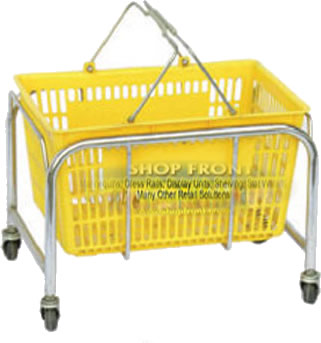 Shopping Basket Trolley Stand