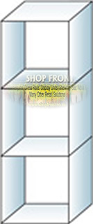 Glass cube unit 3 cube 