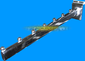 Oval 7 Beaded Slat Hook